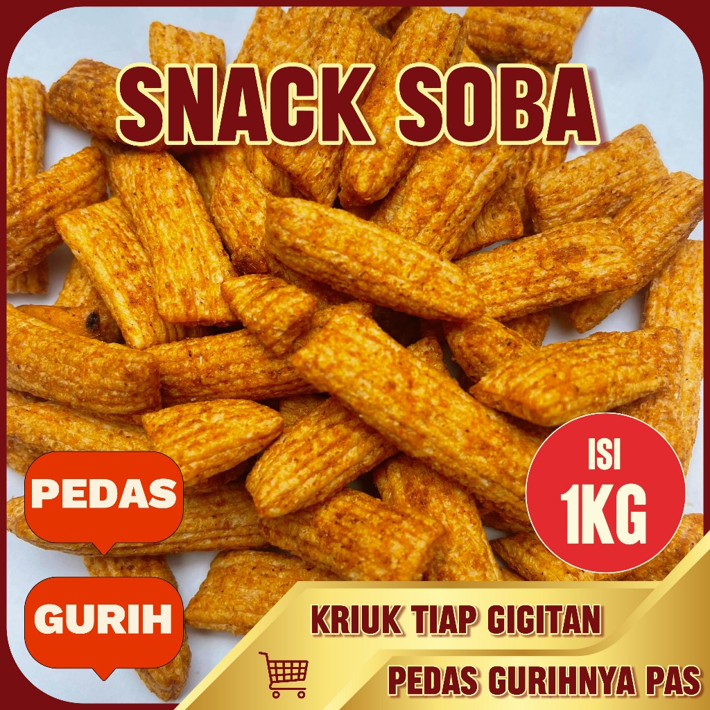 

Snack Soba Cemilan Rasa Pedas Gurih - 1 KG Open Reseller