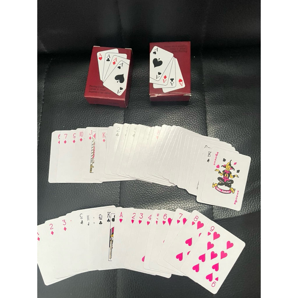 KARTU REMI POKER MINI UKURAN 5.3x3.8cm KARTU REMI MINI POKER MINI