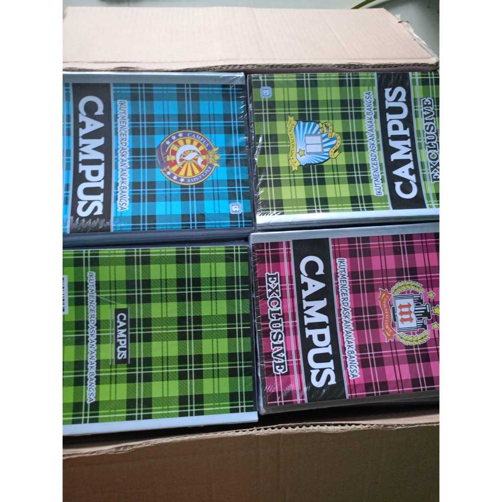 

Buku Tulis campus besar isi 50 Lembar 1 pack isi 10pcs //buku Tulis //Buku sekolah Termurah