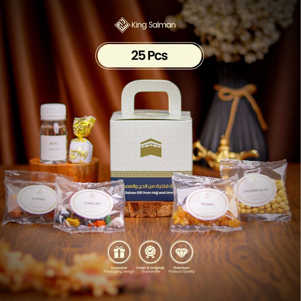 

King Salman - Oleh-Oleh Haji & Umroh SHAFA Navy 25 Pcs - Gable Box