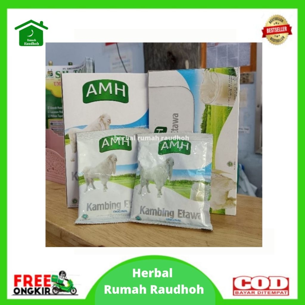 

SUSU KAMBING ETAWA FULL CREAM ORIGINAL AMH ISI 10 SACHET