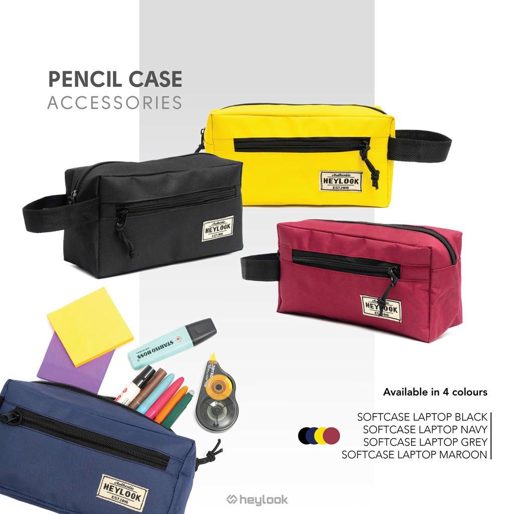 

Heylook Pencil Case Tempat Pensil Anak Dewasa Sekolah Kantor Kuliah Traveling Organizer Original
