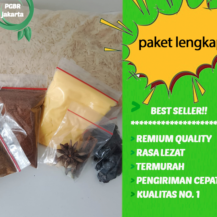 

paket 1 liter / 750gr nasi kebuli lengkap bumbu kebuli / rempah kismis margarin grosir / Pusat kebuli Bogor