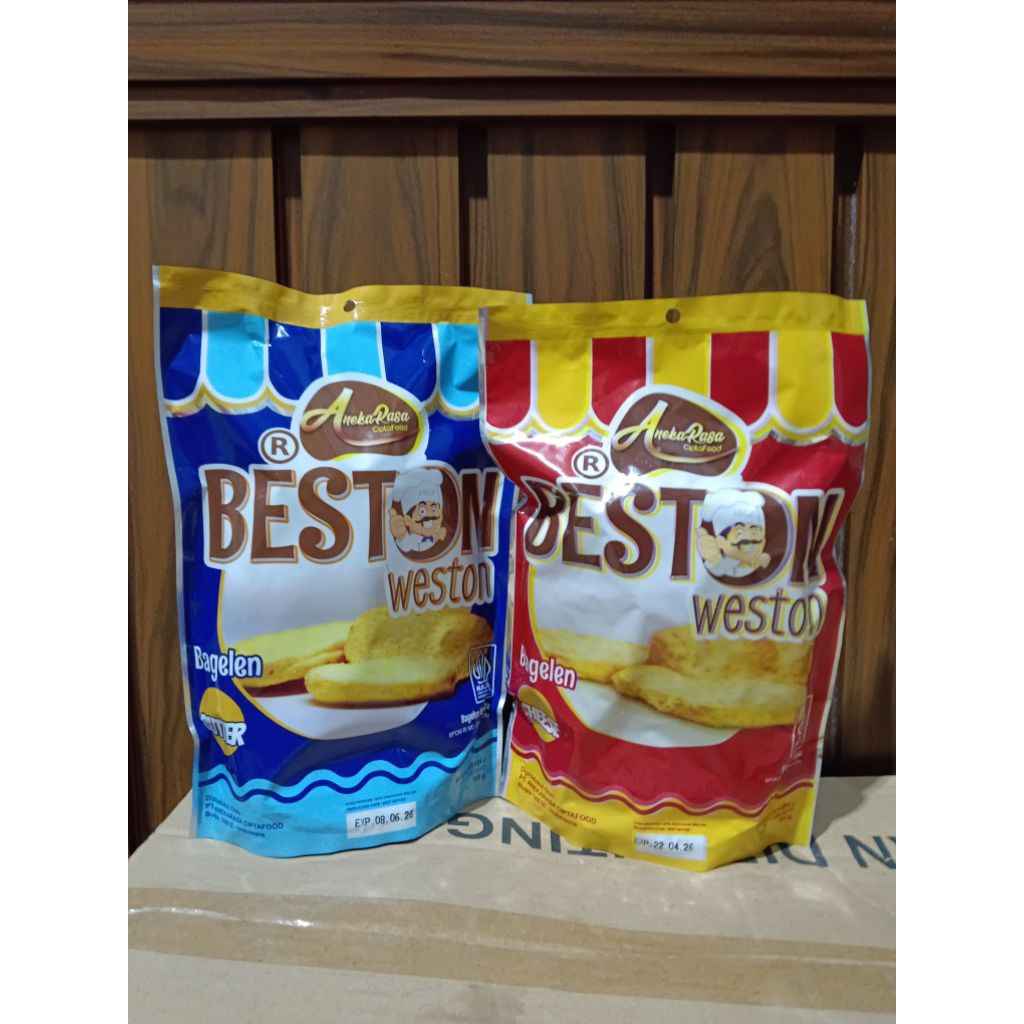 BAGELEN WESTON BUTTER DAN KEJU CEMILAN ROTI KERING