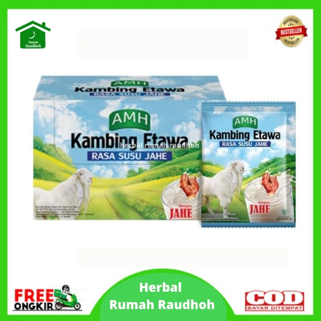 

SUSU KAMBING ETAWA FULL CREAM JAHE MERAH ISI 10 SACHET
