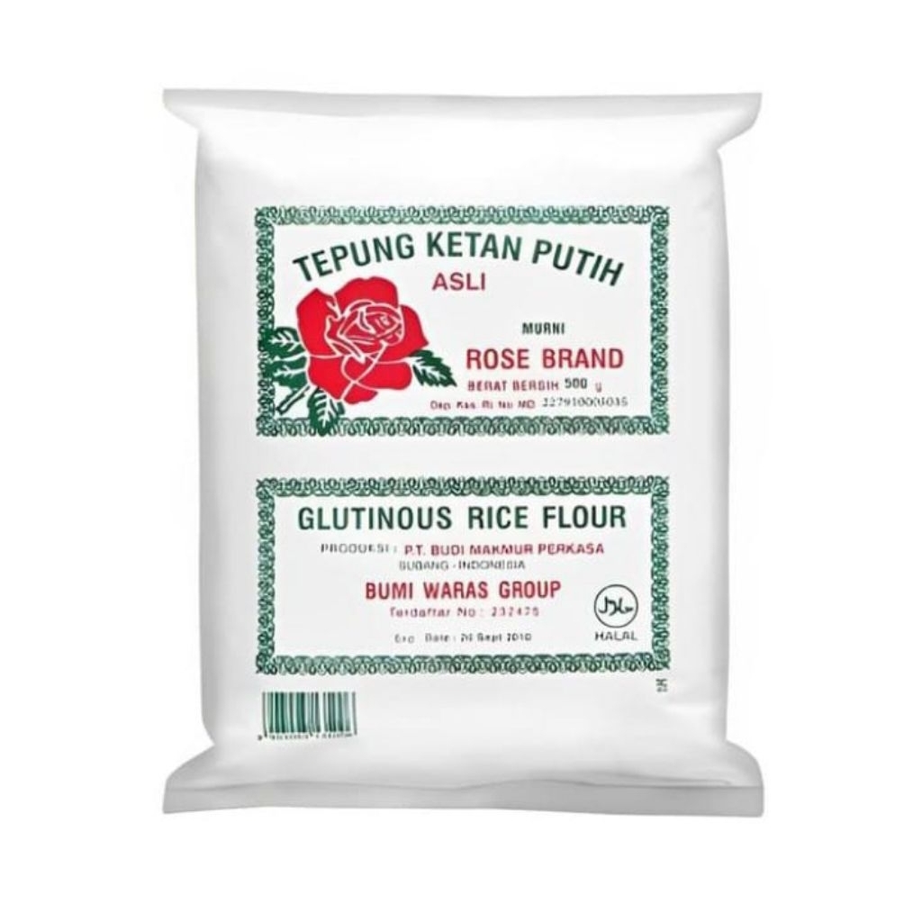 

tepung ketan putih rose brand kemasan 500 gram