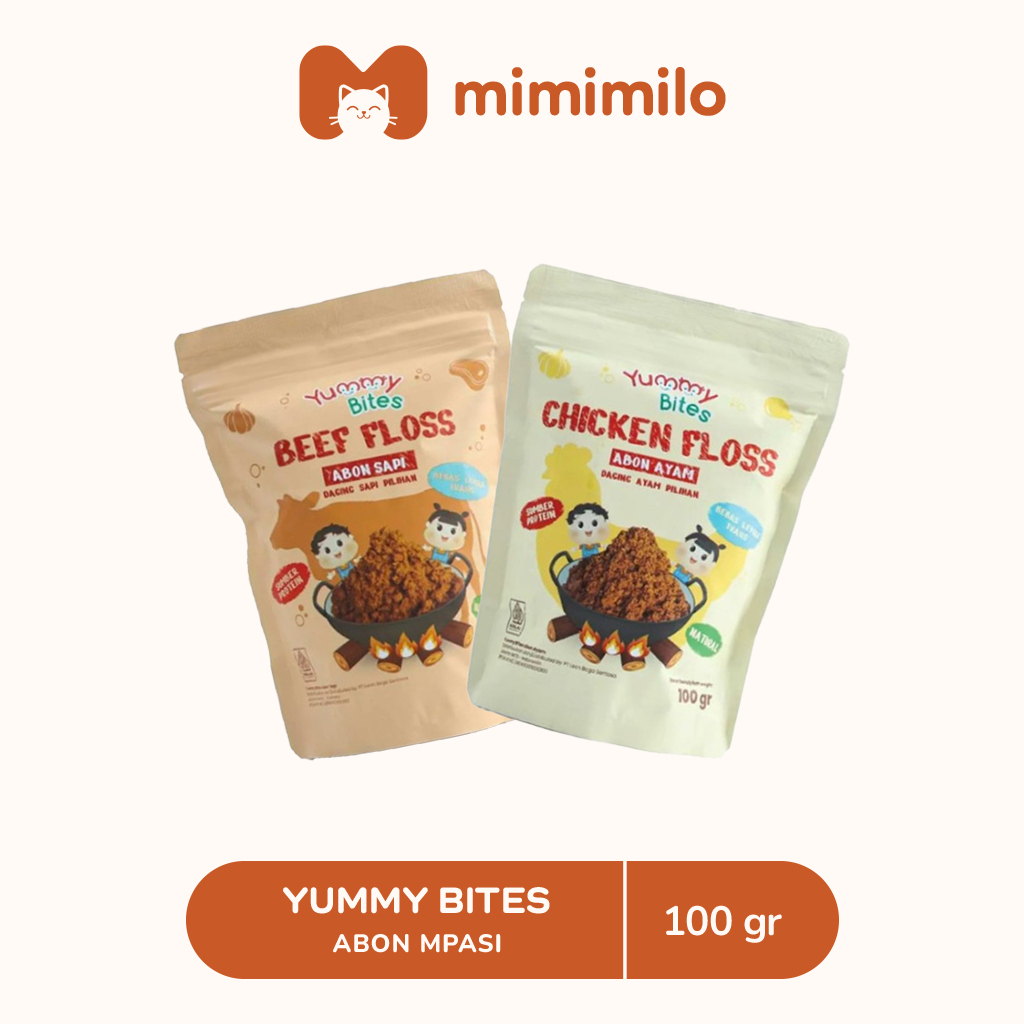 

Yummy Bites Abon Mpasi & Anak 100 GR [Abon Ayam, Abon Sapi] - BB Booster - NO MSG