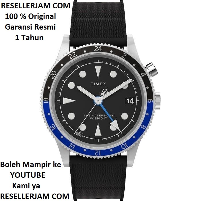 Jam Tangan Timex TW2W22600 Waterbury Traditional GMT Original Garansi Resmi