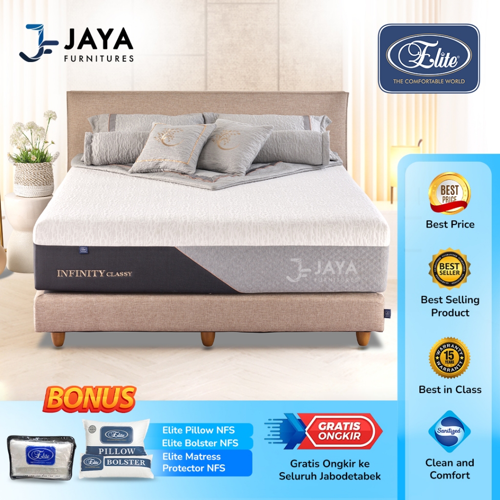ELITE SPRINGBED MATRAS MATTRESS KASUR INFINITY CLASSY FULL SET