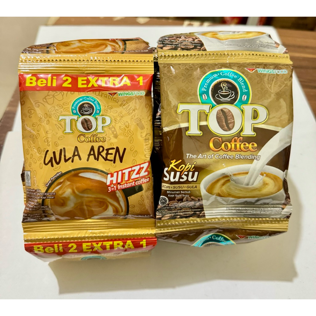 

Top Coffe gula aren / Top kopi susu renteng ECER per renteng