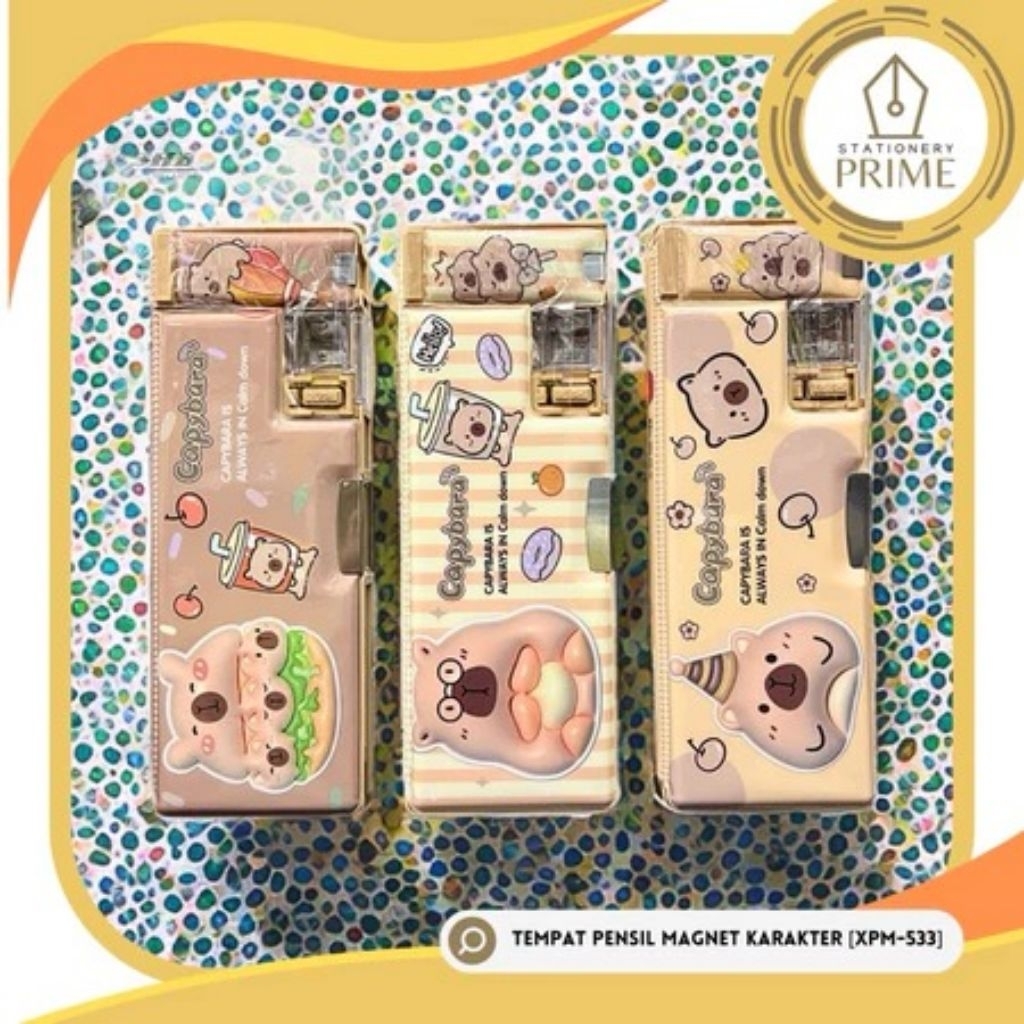 

Tempat Pensil / Kotak Pensil / Pencil Case Anak Sekolah Magnet Karakter Capybara Unicorn Astronot Sea Animal Bunny [XPM-533]