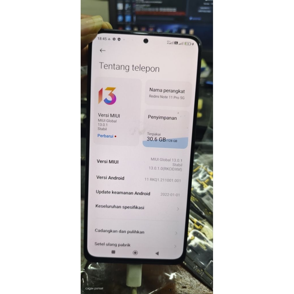 MESIN REDMI NOTE 11 PRO 5G RAM 8/128 NORMAL