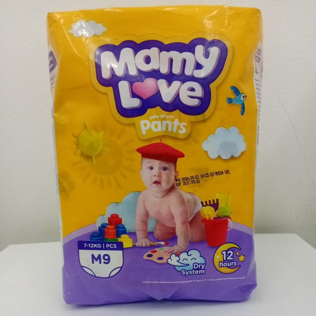 MAMY LOVE - PAMPERS PANTS BABY M 9pcs