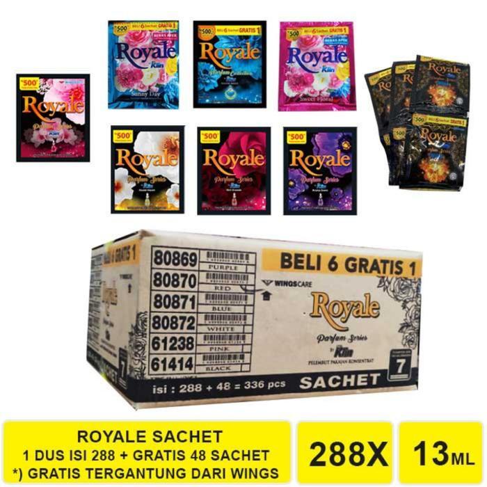 ROYALE PEWANGI SOFTENER SACHET 1DUS ISI 288 SACHET