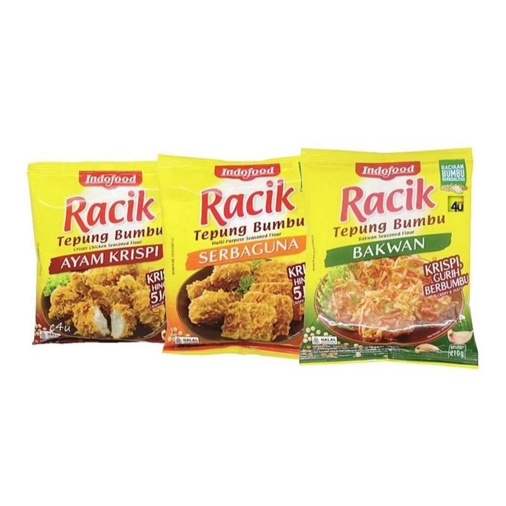 

Indofood racik tepung bumbu 210gr