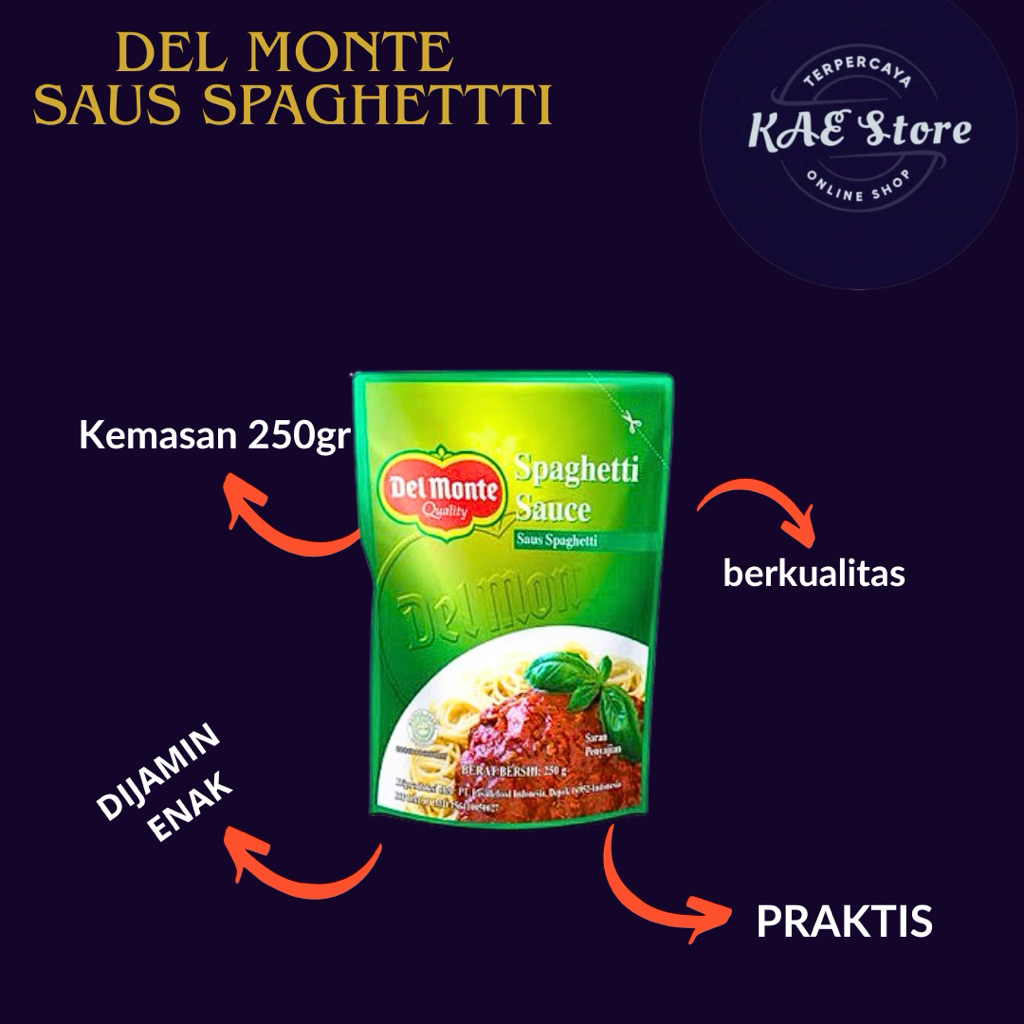 

Del monte Spaghetti Sauce 250gr