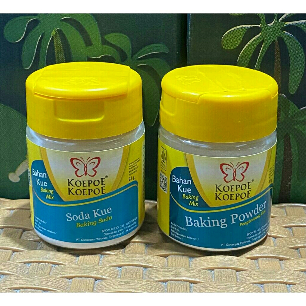 

Baking Powder / Baking soda / soda kue koepoe - koepoe