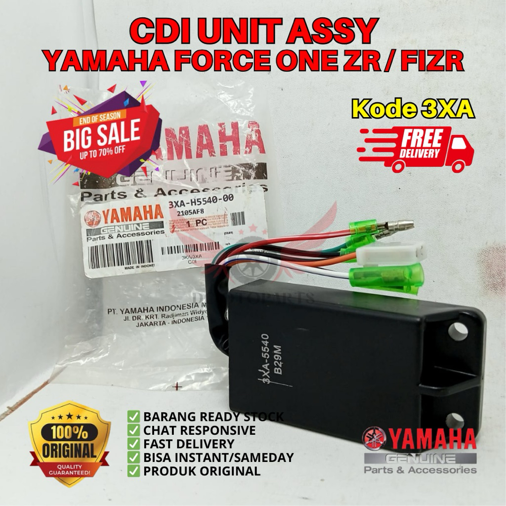 3XA CDI UNIT ASSY F1ZR FIZR ORIGINAL YAMAHA GENUINE PARTS, CDI ORIGINAL FORCE ONE, CDI F1ZR, CDI FOR