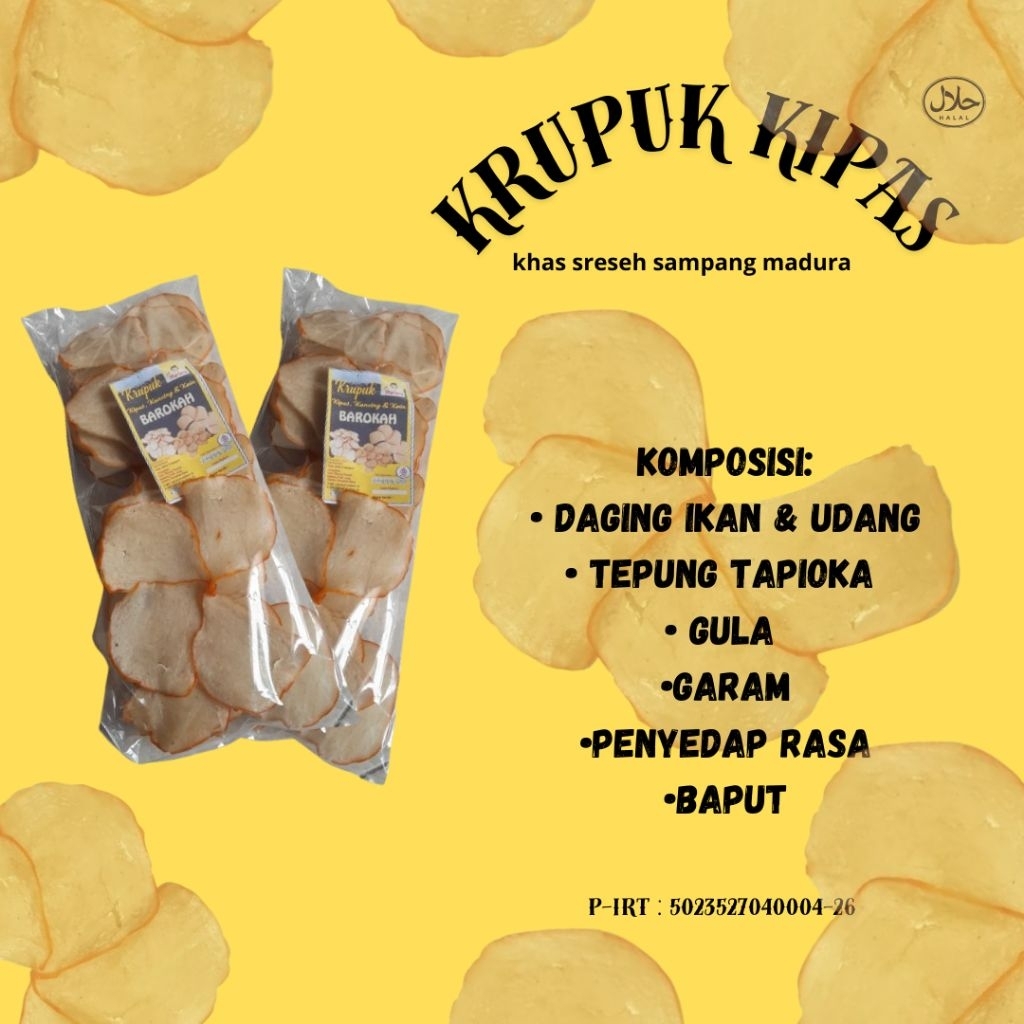 

krupuk kipas khas sreseh sampang madura