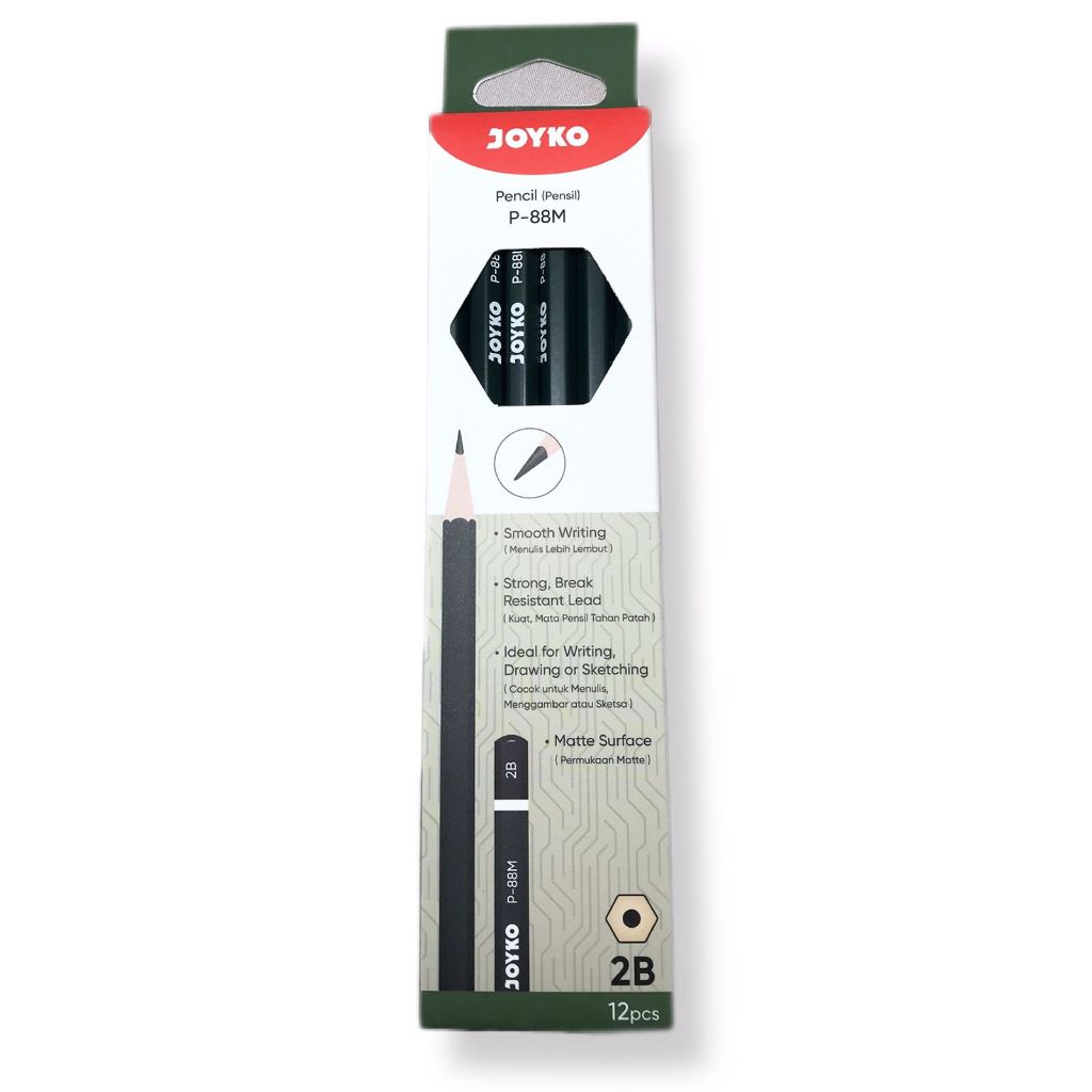 

Joyko - Pensil Tulis Komputer Kayu 2B - Lusin