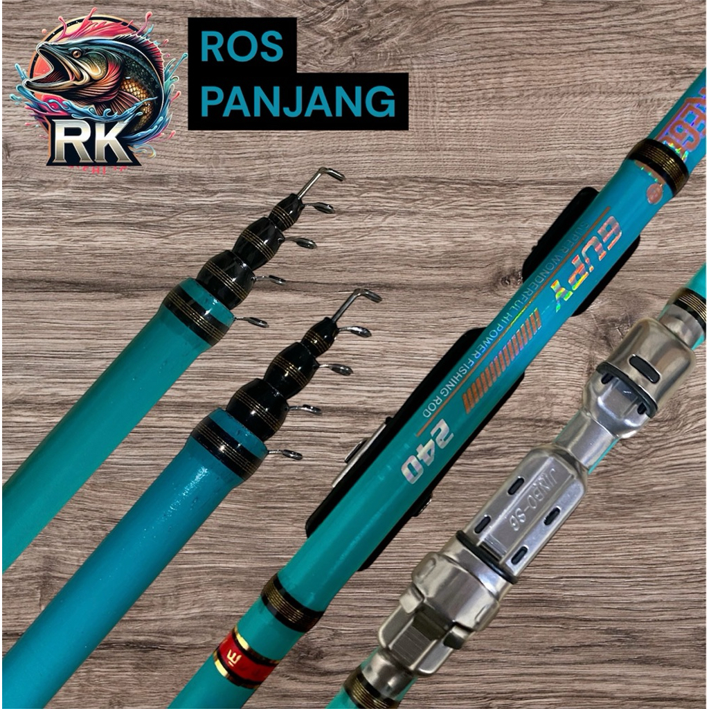 joran tegek kolong oregon gupy fiber panjang 180cm-450