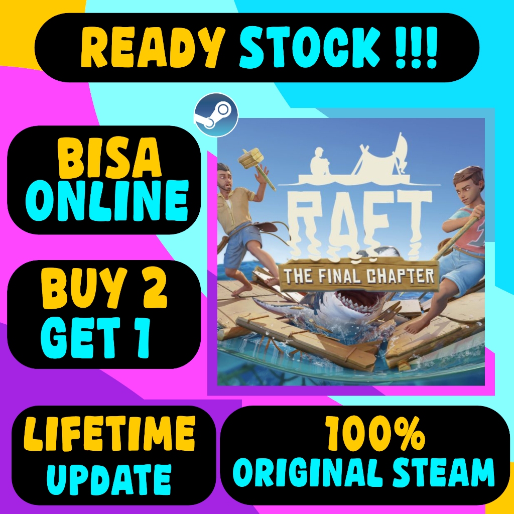 Raft Game Survival yang dapat anda mainkan di steam