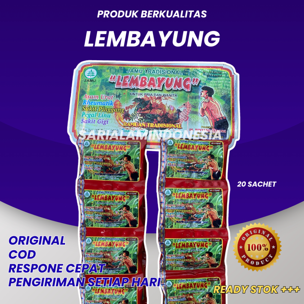 

Lembayung Renceng 20 Sachet Original (Asam Urat)
