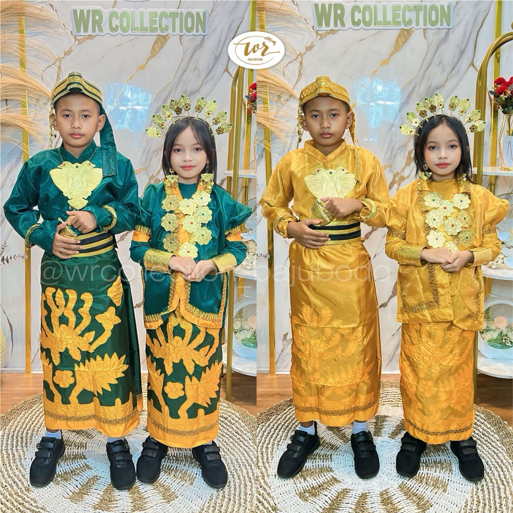 Baju Bodo anak Adat Bugis Makassar Pasappi Couple Cowok cewek