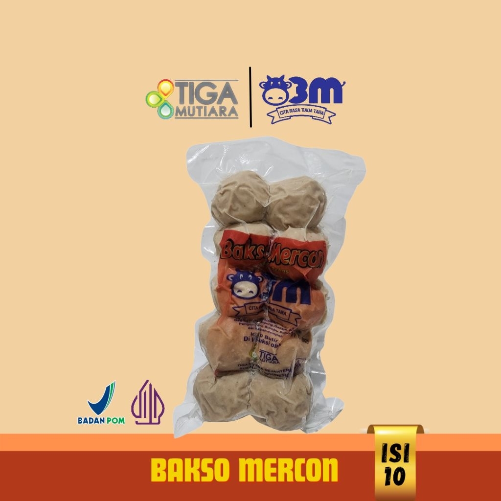 

BAKSO / BAKSO JUMBO MERCON TIGA MUTIARA bakso mercon 10 pcs