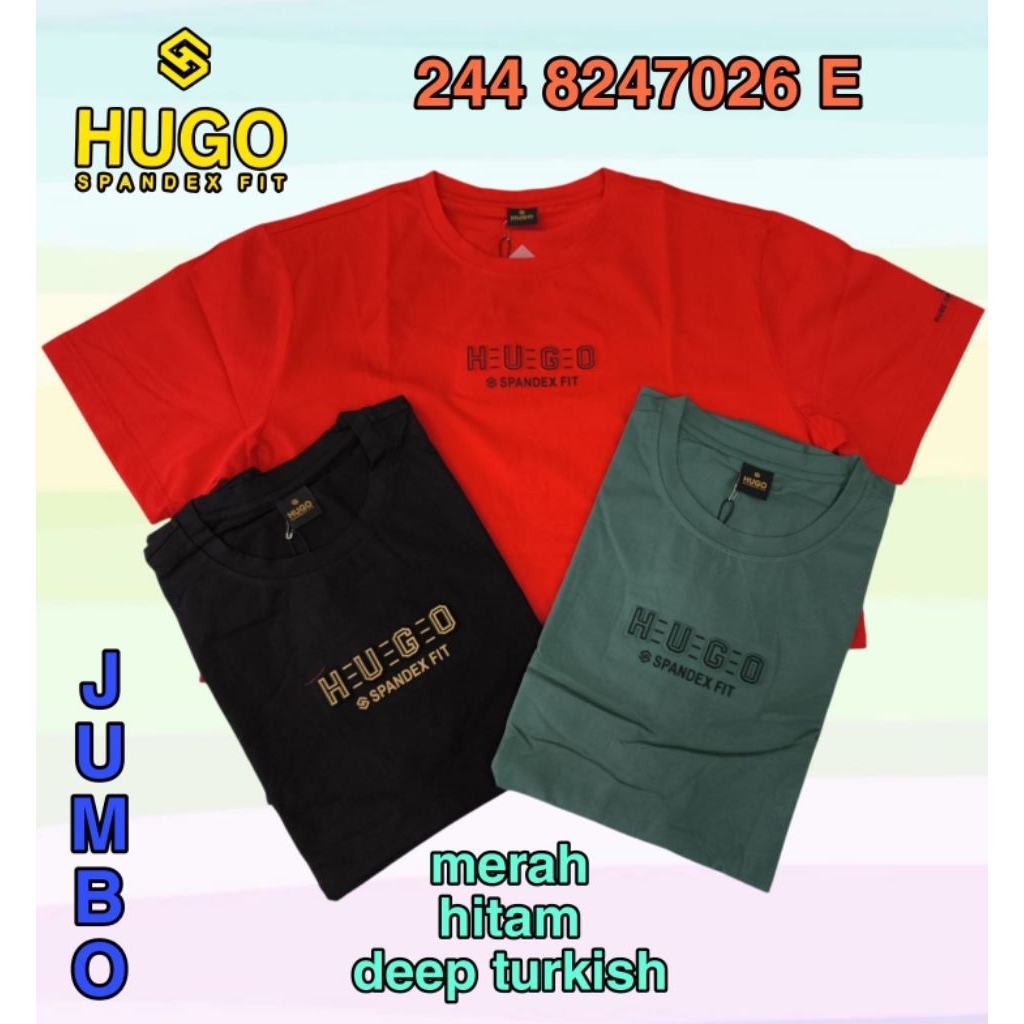 kaos oblong hugo ukuran jumbo big size