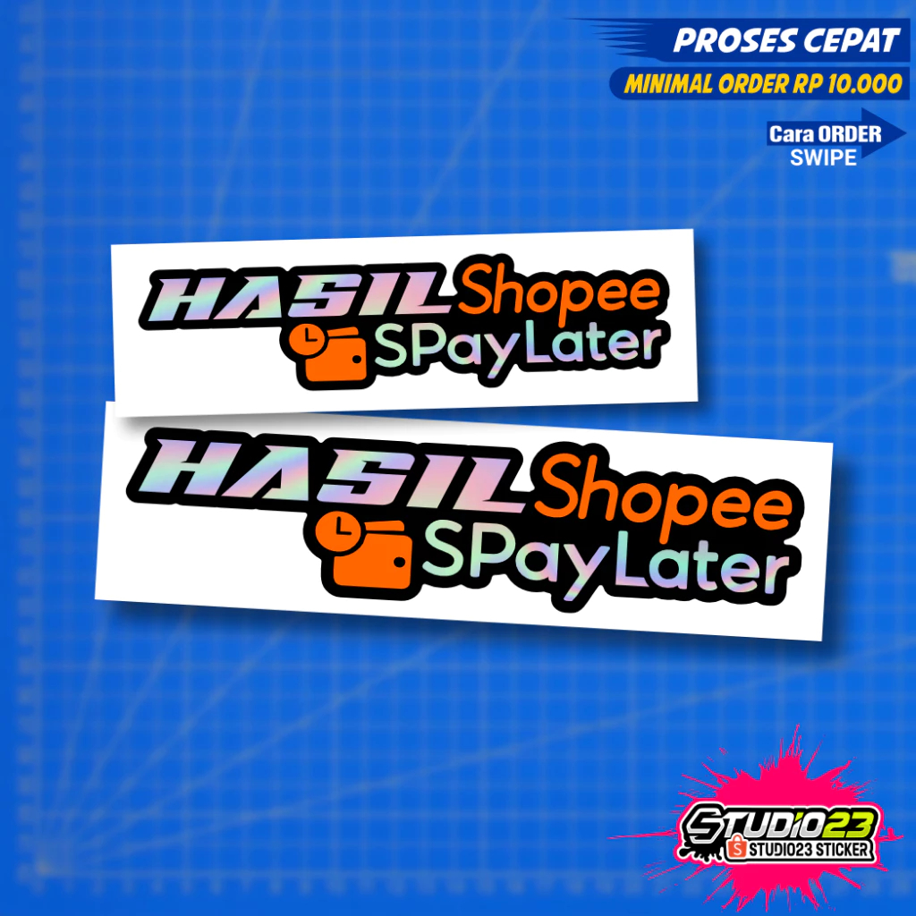 

TERSEDIA STICKER STIKER HASIL SHOPEE PRINCUTT