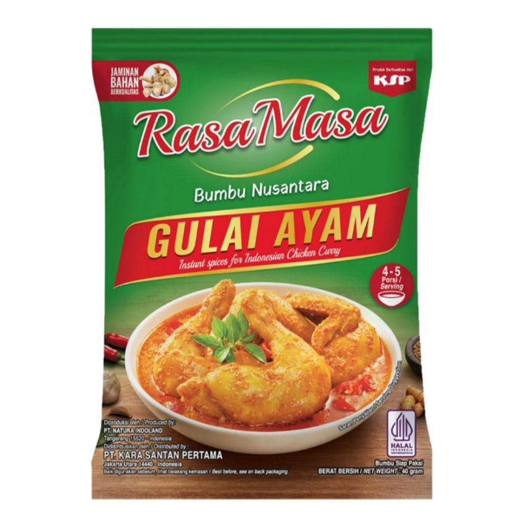 

Rasa Masa Bumbu Masak Instan Nusantara Gulai Ayam 40 g