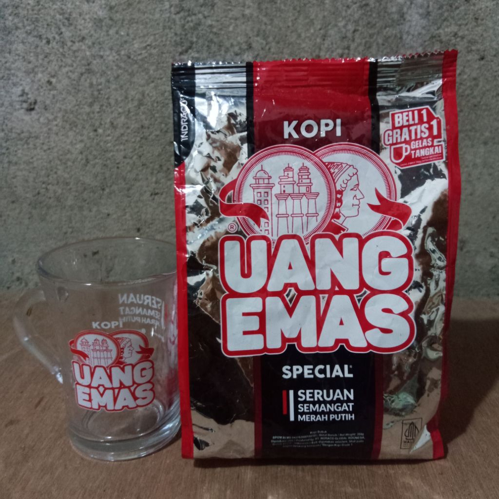 

KOPI UANG EMAS SPECIAL 350gr bonus gelas