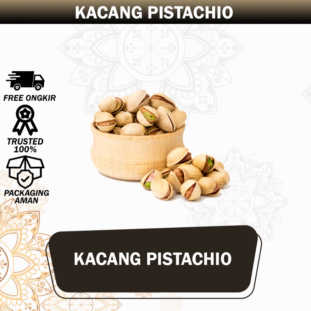 

Kacang Arab Pistachio Pistacio Roasted Panggang 500 Gram / Kacang Fustuk Ketawa Arab Oleh Haji Umroh