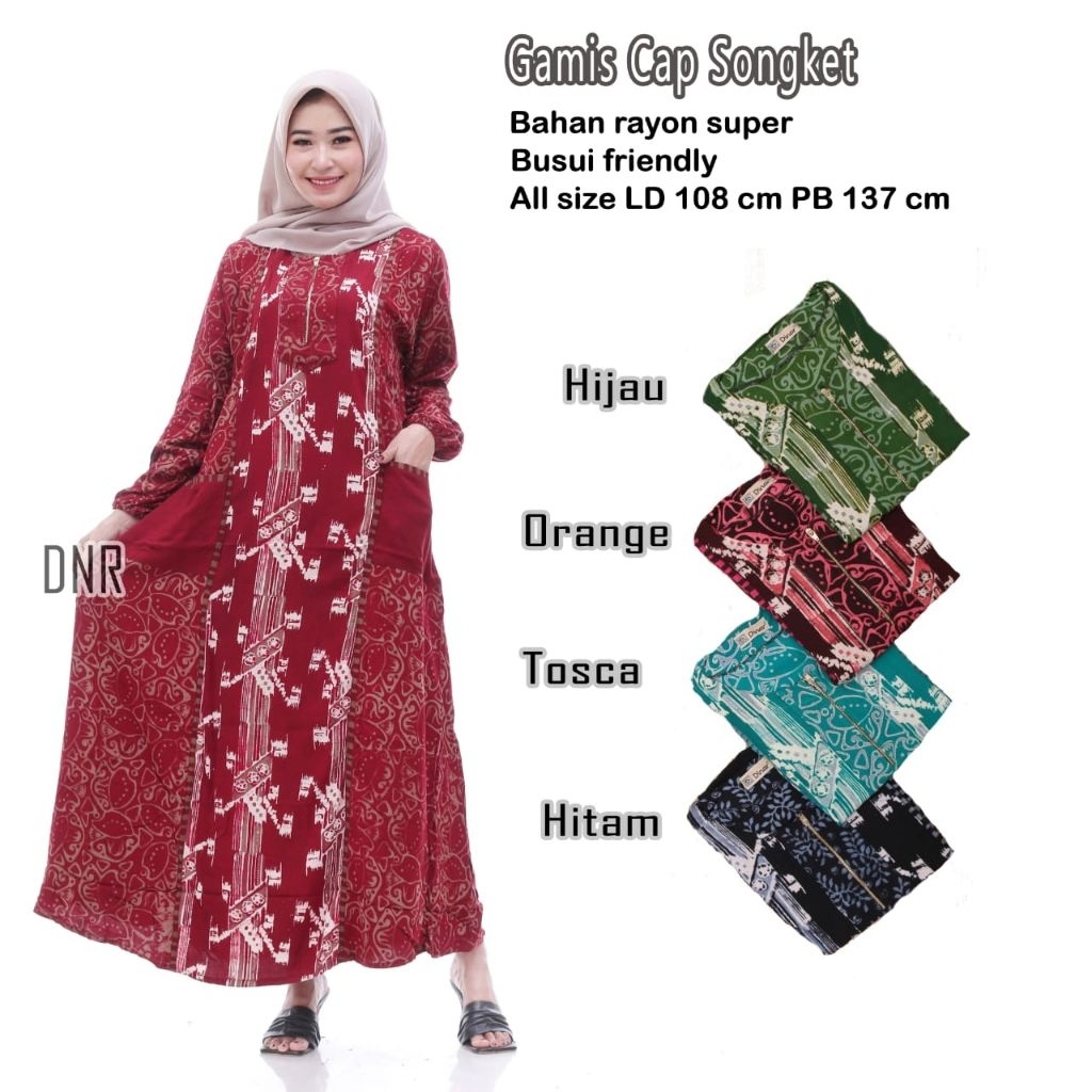 gamis batik cap busui gamis musim gamis rayon baju santai gamis wanita gamis batik cap exclusive
