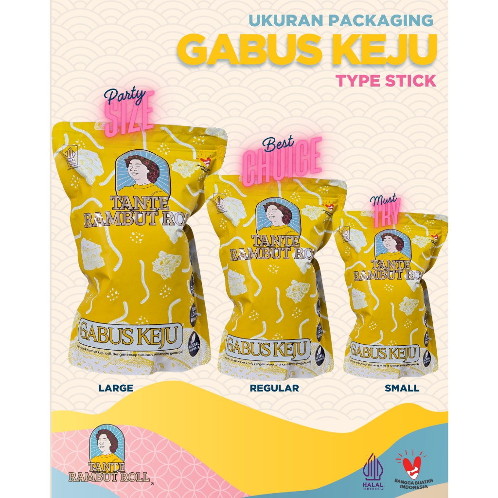 

ppp STICK - Tante Rambut Roll Cheese Stick Telur Gabus Keju renyah dan gurih
