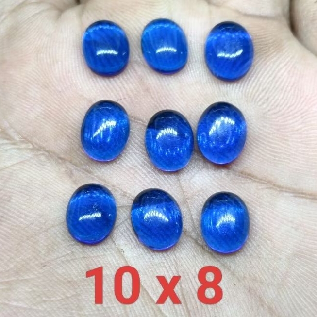 Batu Akik Biru King Safir 10 x 8 , Size Kecil