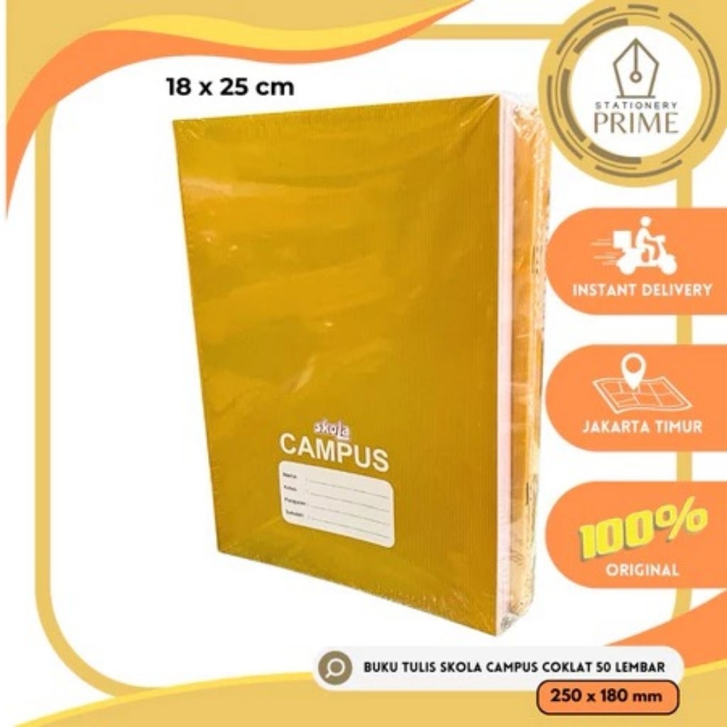 

Buku Tulis SKOLA CAMPUS 50 Lembar by SiDU ( 1 Pack isi 10 Buku )