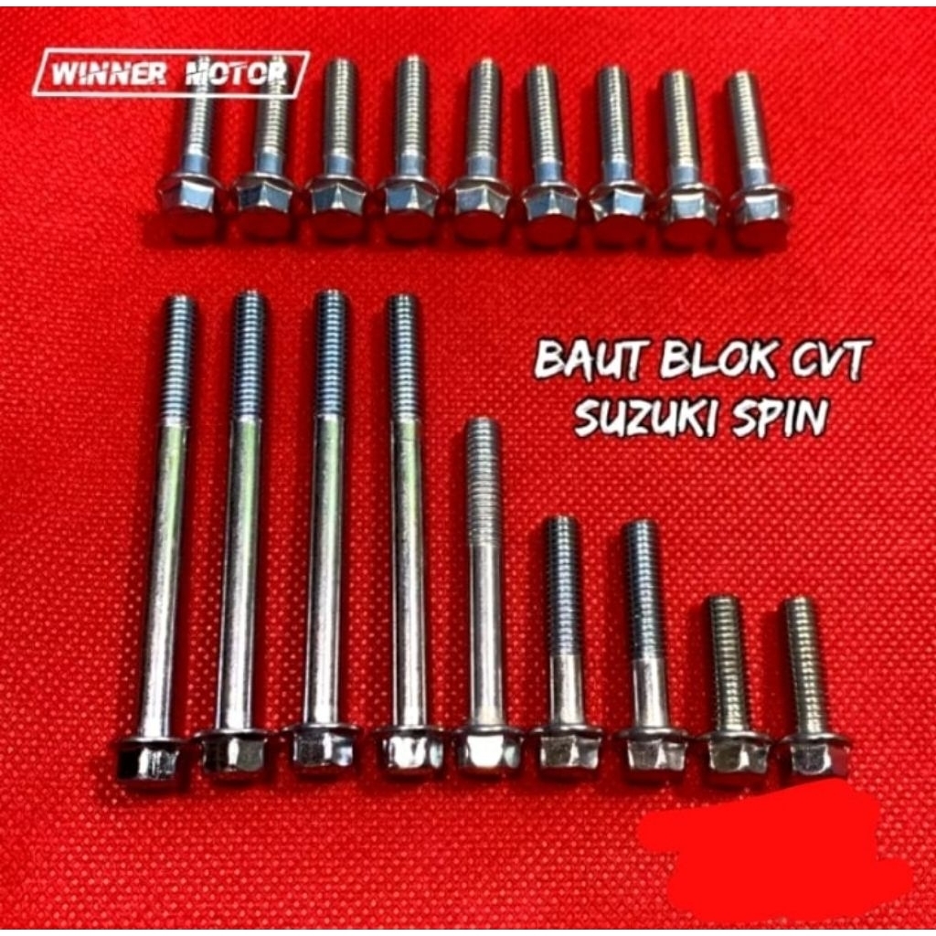 1 Set Baut Blok Bak CVT Suzuki Spin