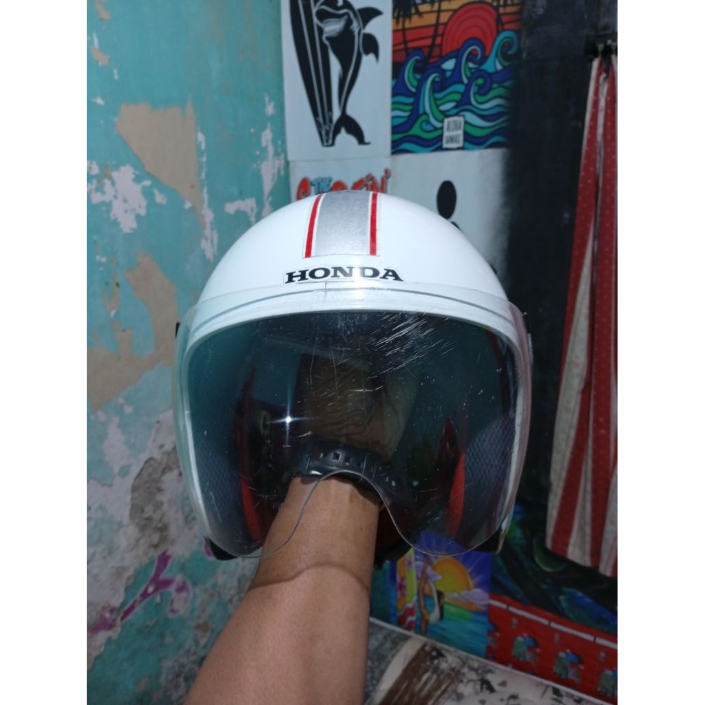 helm honda scoopy original