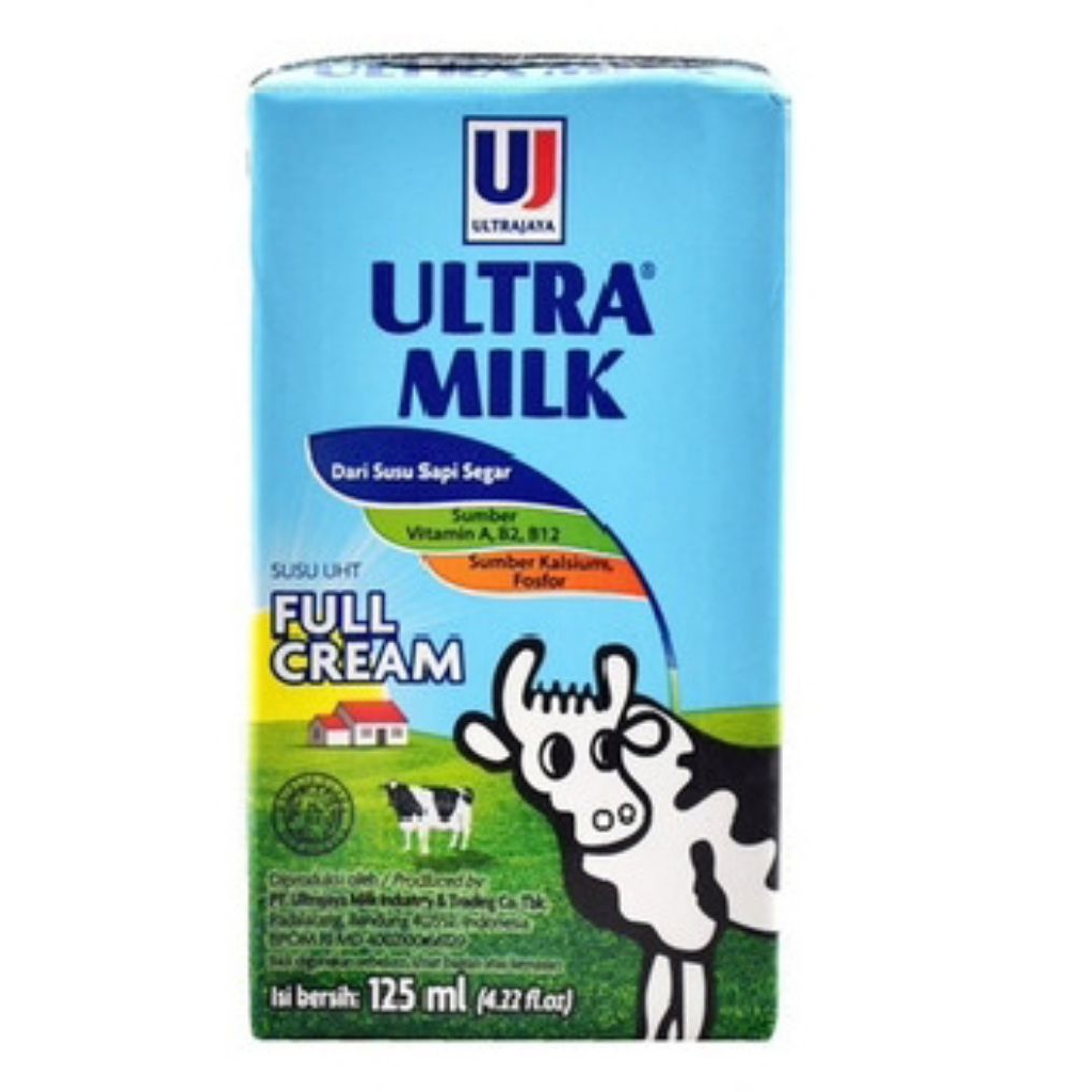 

Ultra Milk Susu UHT Fullcream/Coklat dan Strawberry Kotak 125ml