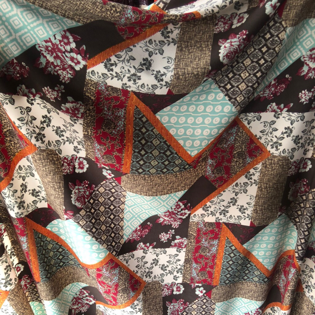 kain maxmara motif kotak - kain maxmara motif premium khm