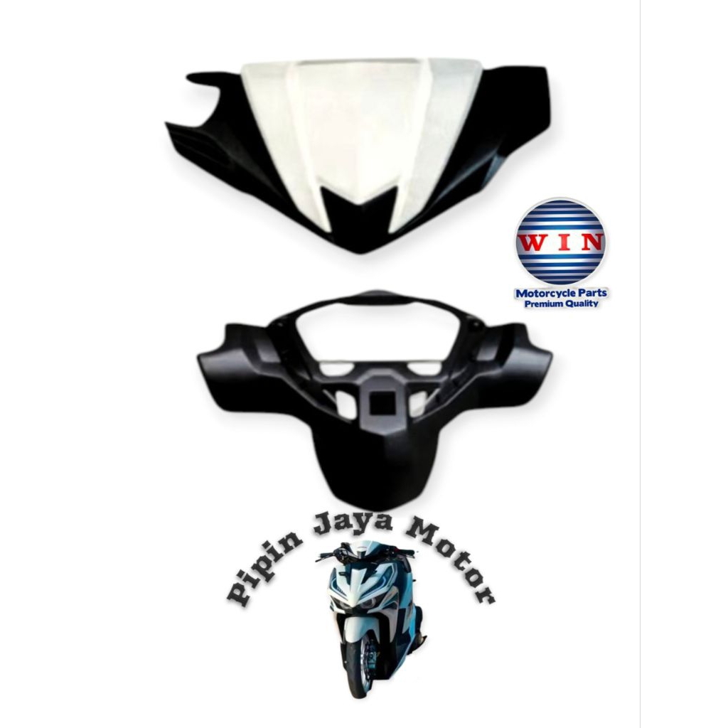 Paket Fullset Mrek WIN Batok Kepala Motor Depan Belakang Honda Vario 150 New LED ( GEN 2 ) K2V Tahun