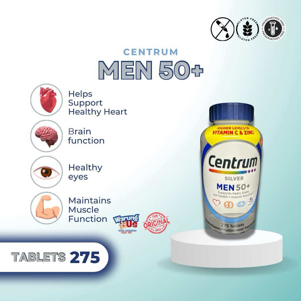 Centrum Silver Men 50+ (Import USA) 275tablets