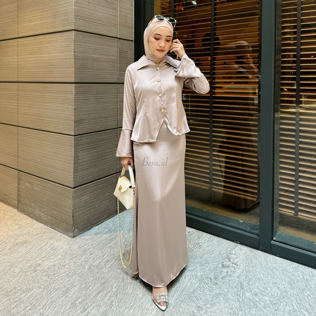 ROK SATIN MERMAID BESU PANJANG PREMIUM silky rok duyung
