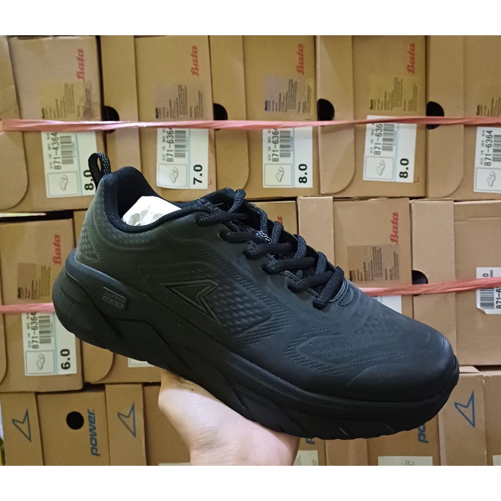SEPATU POWER HITAM / FULLBLACK BY BATA SIZE 36 - 39 ORIGINAL MALL 100%