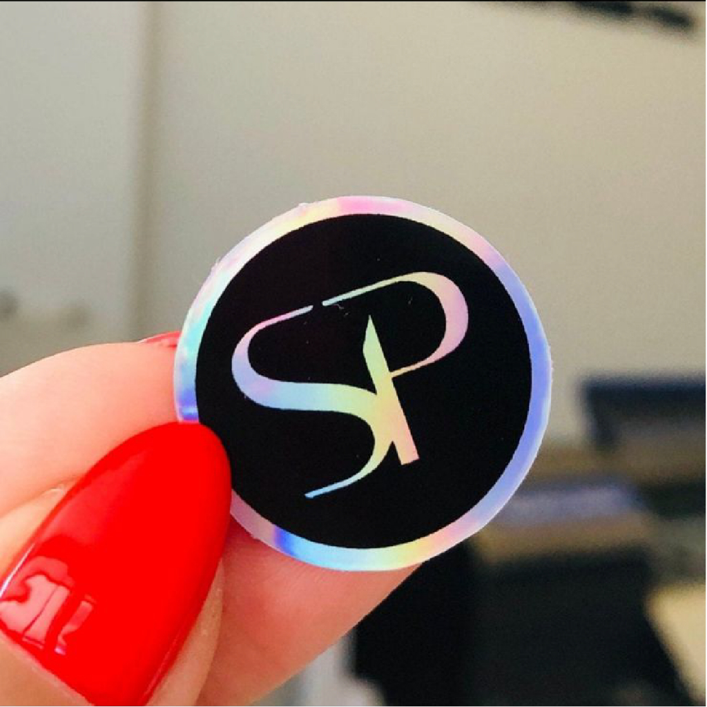 

Print Cetak Sticker Label Base Hologram / Silver / Hologram A3+ & KISS CUT