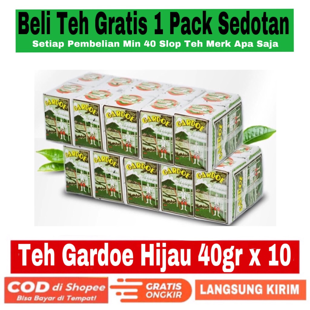 

Teh Gardoe Hijau Wangi 40gr isi 10 Bungkus
