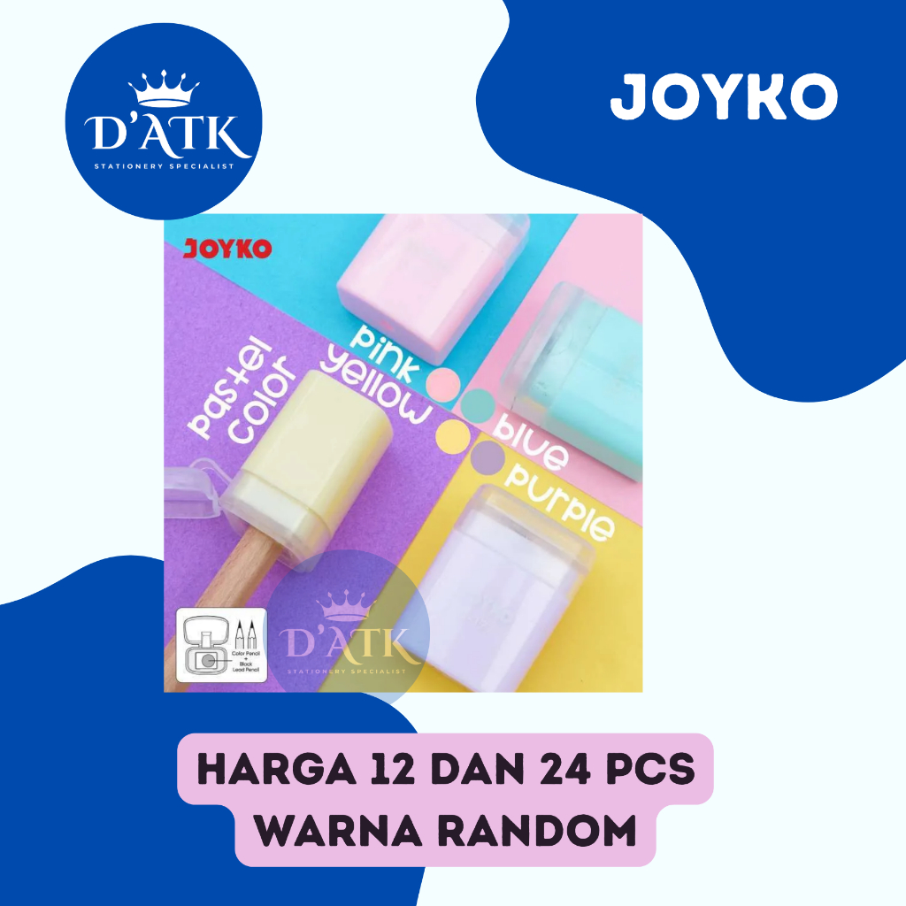 

Serutan/ Rautan/ Sharpener Pensil Joyko B-177 Pastel