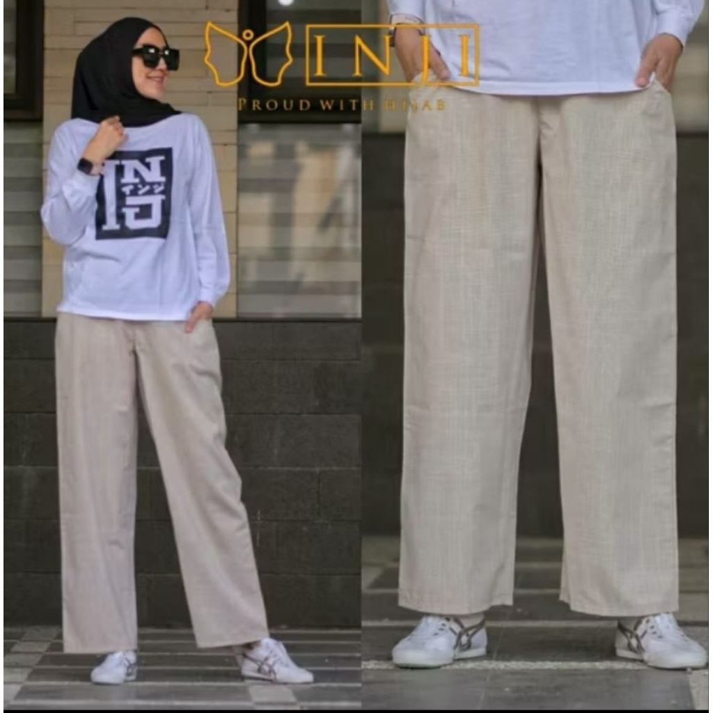 BASIC PANTS ORIGINAL BY INJI (Celana Saja)